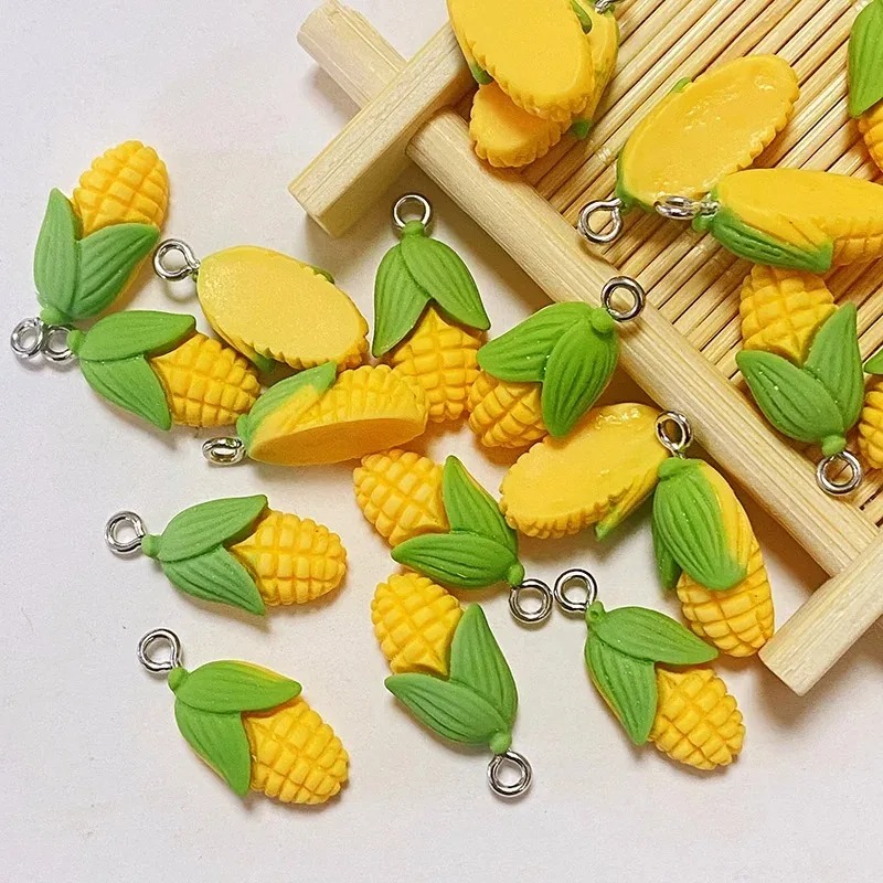 Resin Craft Supplies - 20 szt. Zabawne Mini Kukurydzy Warzywa