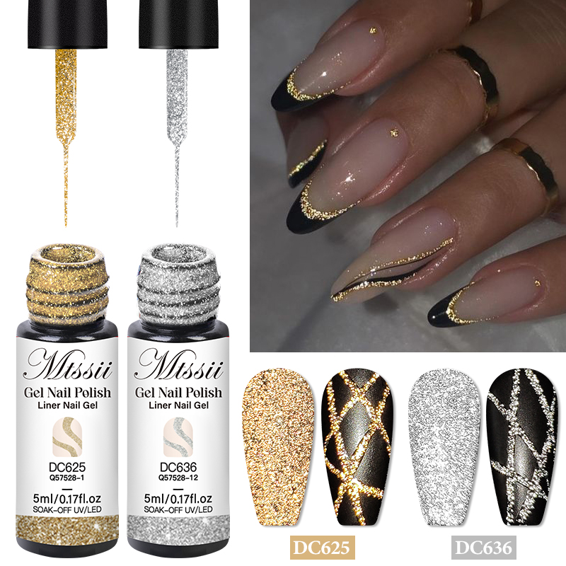 Resin Glitter Pack - 2/4/6 sztuk odblaskowy brokatowy żelowy lakier