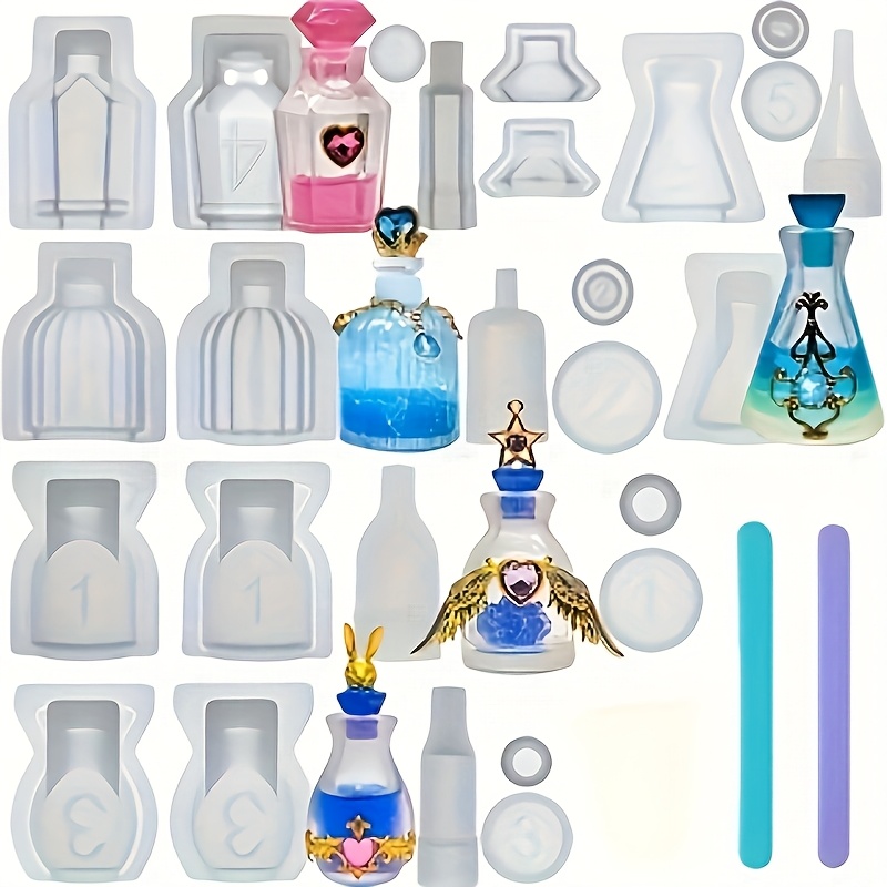 Resin Jewelry Kit - Zestaw 5 form silikonowych do odlewania