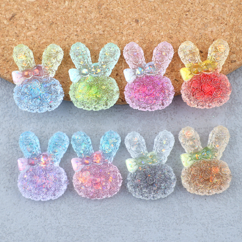 Resin Craft Supplies - 5 sztuk 18*25mm świecących gradientowych kaboszonów