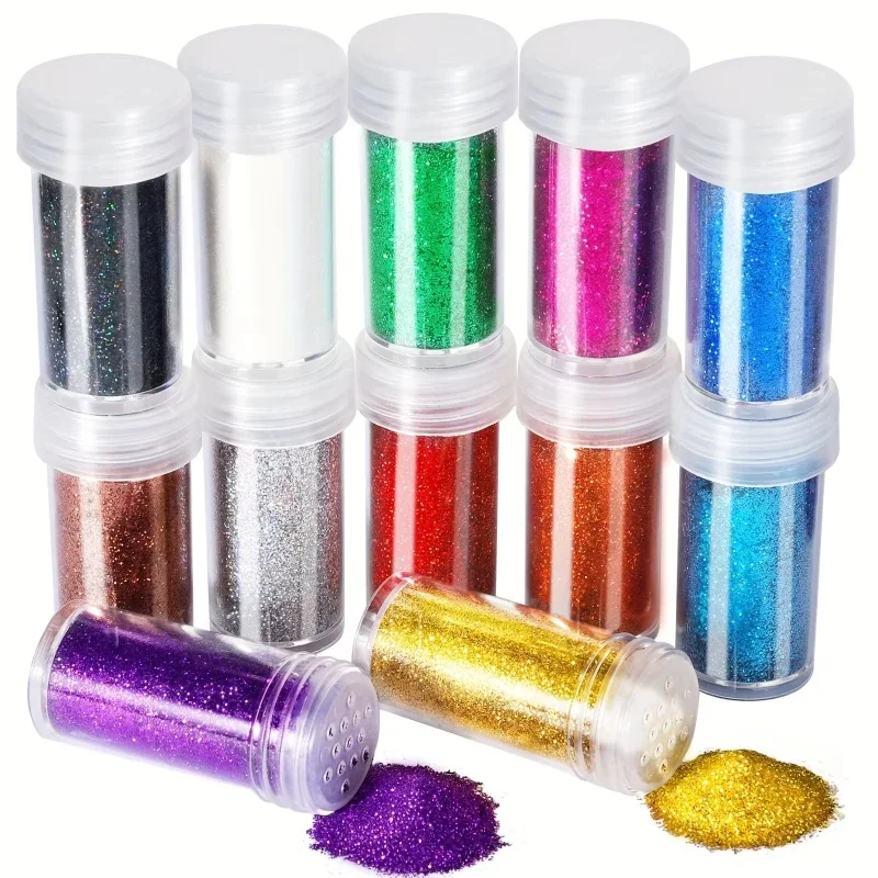 Resin Glitter Pack - 12-pak Bardzo Drobnych Brokatowych Proszków do