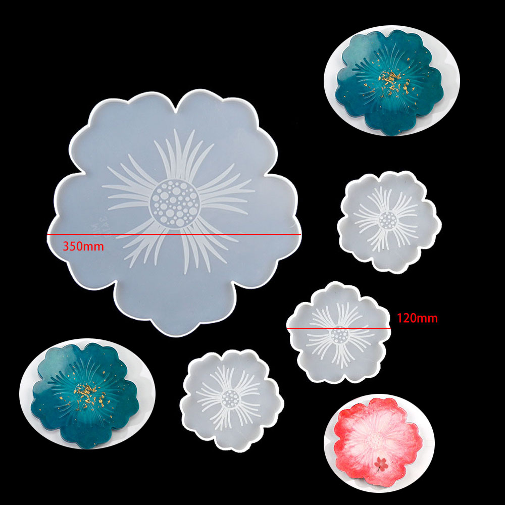 Epoxy Uv Resin Kit - Duża Podkładka Pod Talerz z Kwiatowym