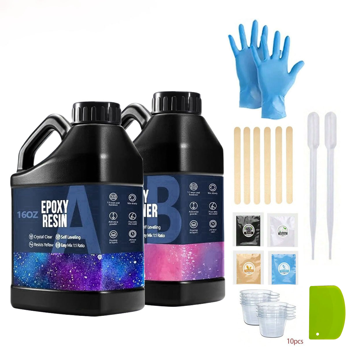 Resin Jewelry Kit - Zestaw żywicy epoksydowej Crystal Clear 1000