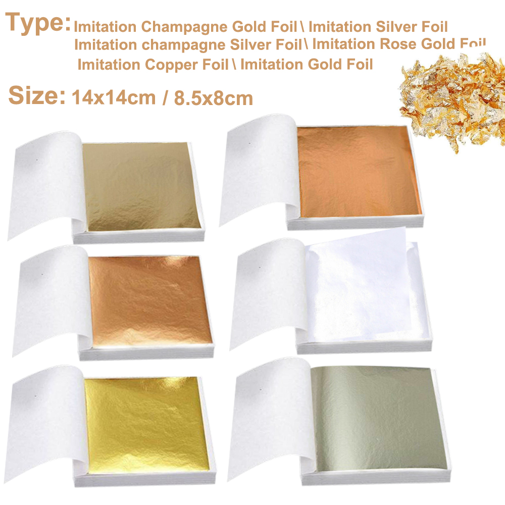 100 szt. Imitacji złota, srebr – Gold Foil Flakes recenzja i cena
